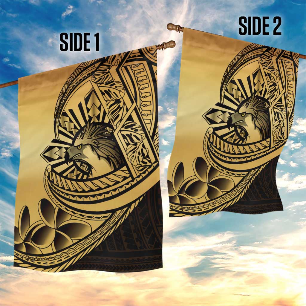 Philippines Eagle Sun Garden Flag Filipino Agila Polynesian Tattoo Gold Color LT14 - Polynesian Pride