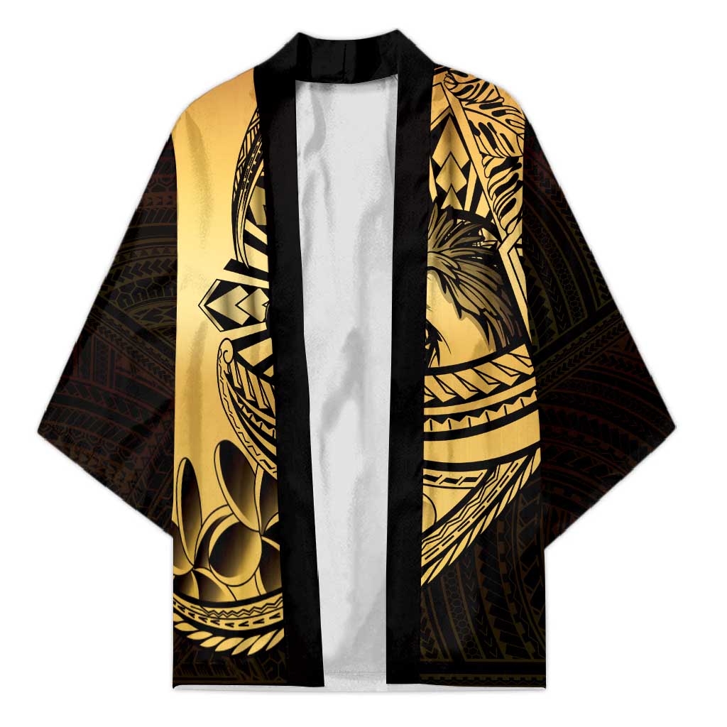 Philippines Eagle Sun Kimono Filipino Agila Polynesian Tattoo Gold Color LT14 Unisex Gold - Polynesian Pride