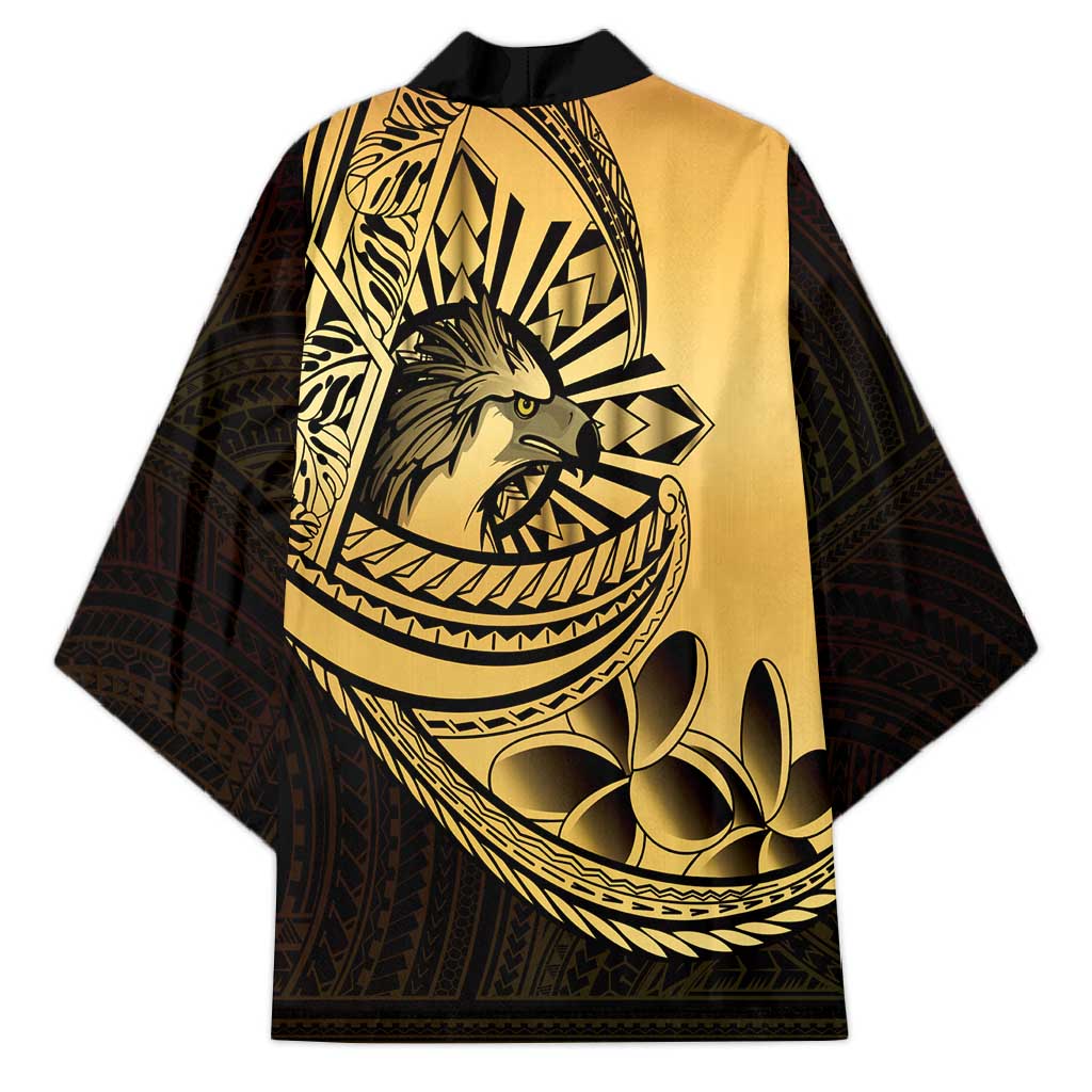 Philippines Eagle Sun Kimono Filipino Agila Polynesian Tattoo Gold Color LT14 - Polynesian Pride