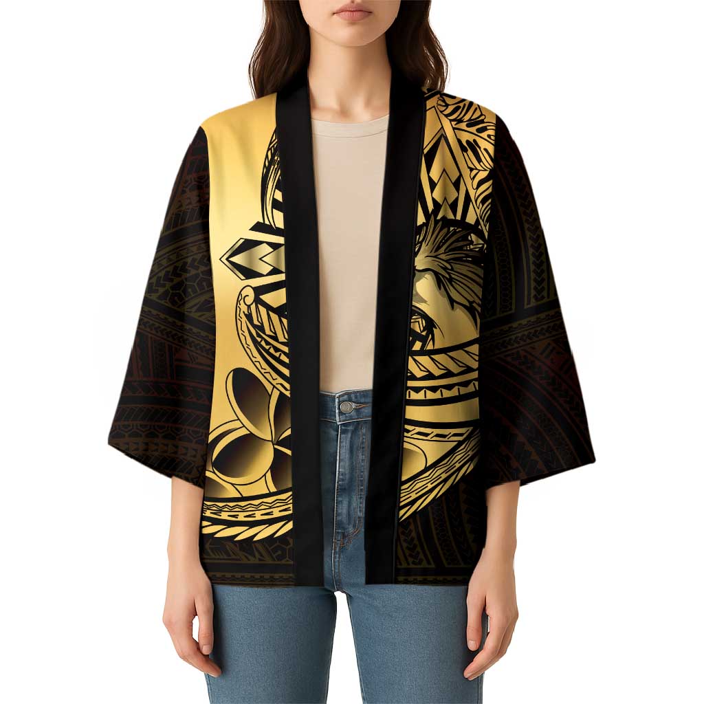 Philippines Eagle Sun Kimono Filipino Agila Polynesian Tattoo Gold Color LT14 - Polynesian Pride