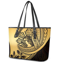 Philippines Eagle Sun Leather Tote Bag Filipino Agila Polynesian Tattoo Gold Color LT14 - Polynesian Pride