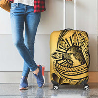 Philippines Eagle Sun Luggage Cover Filipino Agila Polynesian Tattoo Gold Color