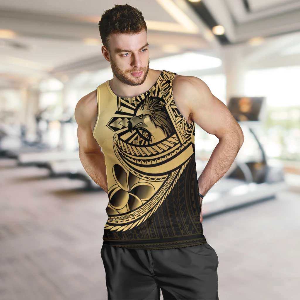 Philippines Eagle Sun Men Tank Top Filipino Agila Polynesian Tattoo Gold Color LT14 Gold - Polynesian Pride