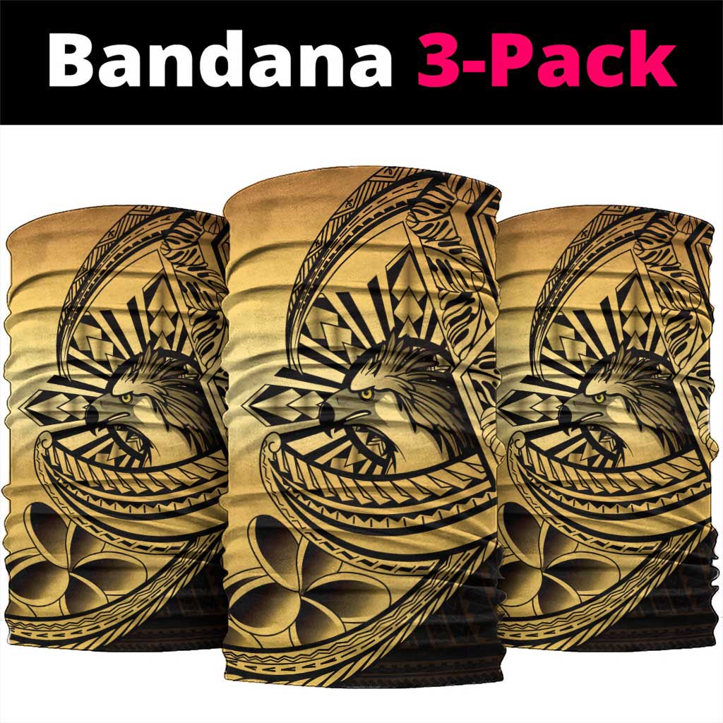 Philippines Eagle Sun Neck Gaiter Filipino Agila Polynesian Tattoo Gold Color LT14 package One Size: 25*50cm Gold - Polynesian Pride