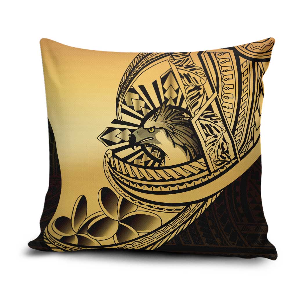 Philippines Eagle Sun Pillow Cover Filipino Agila Polynesian Tattoo Gold Color LT14 Gold - Polynesian Pride