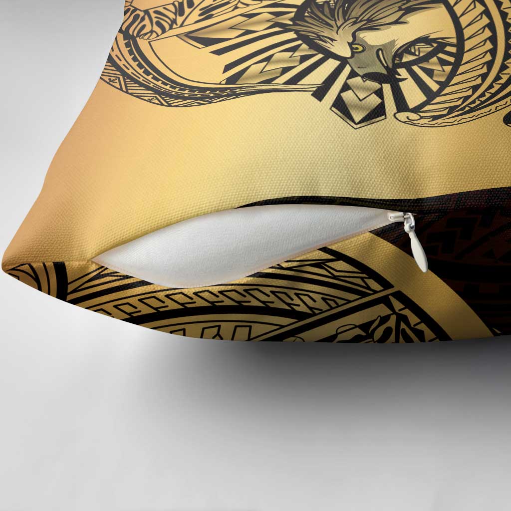 Philippines Eagle Sun Pillow Cover Filipino Agila Polynesian Tattoo Gold Color LT14 - Polynesian Pride