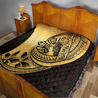 Philippines Eagle Sun Quilt Filipino Agila Polynesian Tattoo Gold Color LT14 - Polynesian Pride