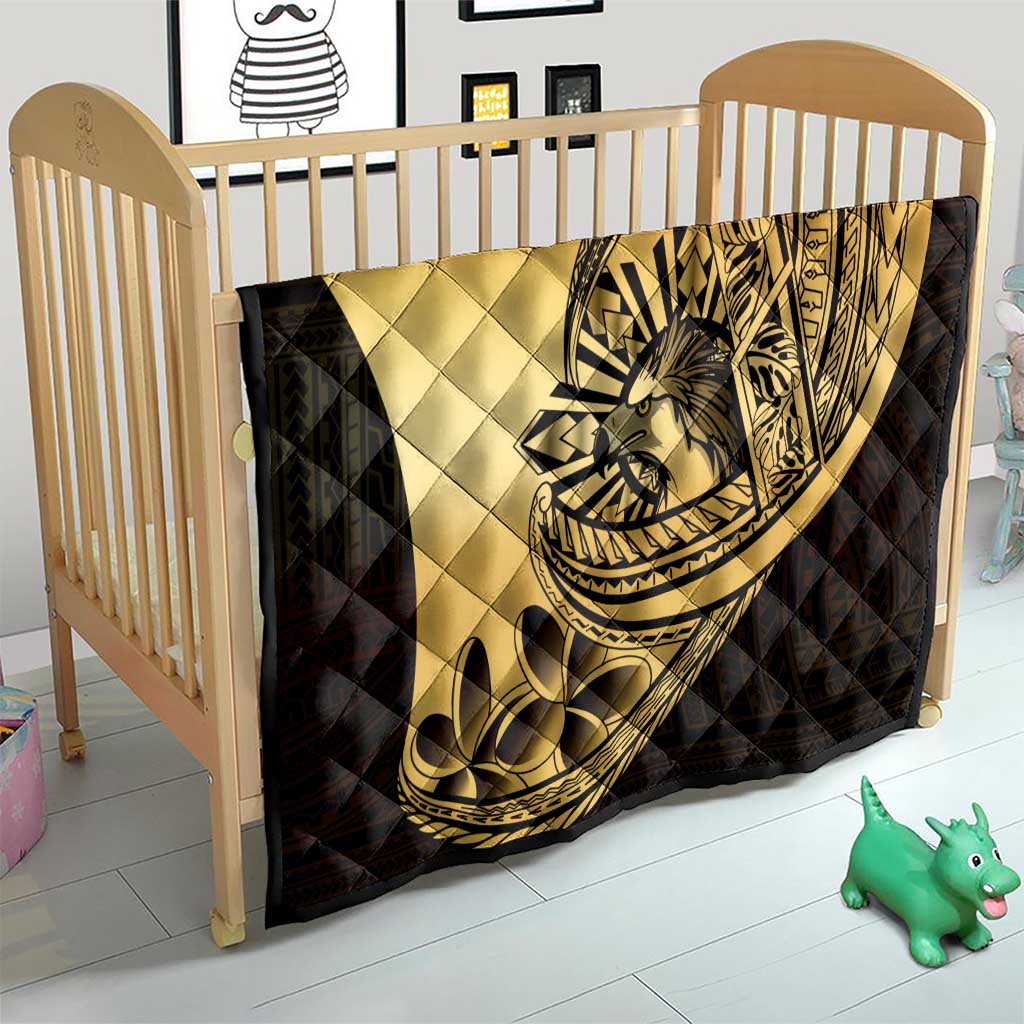 Philippines Eagle Sun Quilt Filipino Agila Polynesian Tattoo Gold Color LT14 - Polynesian Pride