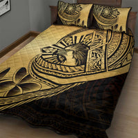 Philippines Eagle Sun Quilt Bed Set Filipino Agila Polynesian Tattoo Gold Color LT14 - Polynesian Pride