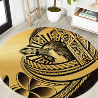 Philippines Eagle Sun Round Carpet Filipino Agila Polynesian Tattoo Gold Color LT14 Gold - Polynesian Pride
