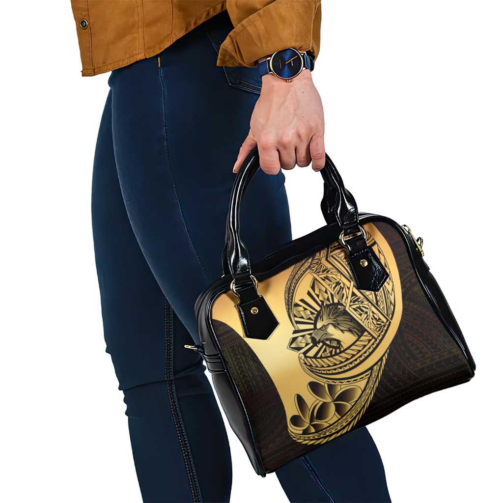 Philippines Eagle Sun Shoulder Handbag Filipino Agila Polynesian Tattoo Gold Color LT14 - Polynesian Pride