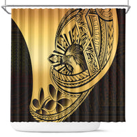 Philippines Eagle Sun Shower Curtain Filipino Agila Polynesian Tattoo Gold Color LT14 Gold - Polynesian Pride