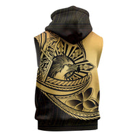 Philippines Eagle Sun Sleeveless Hoodie Filipino Agila Polynesian Tattoo Gold Color LT14 - Polynesian Pride