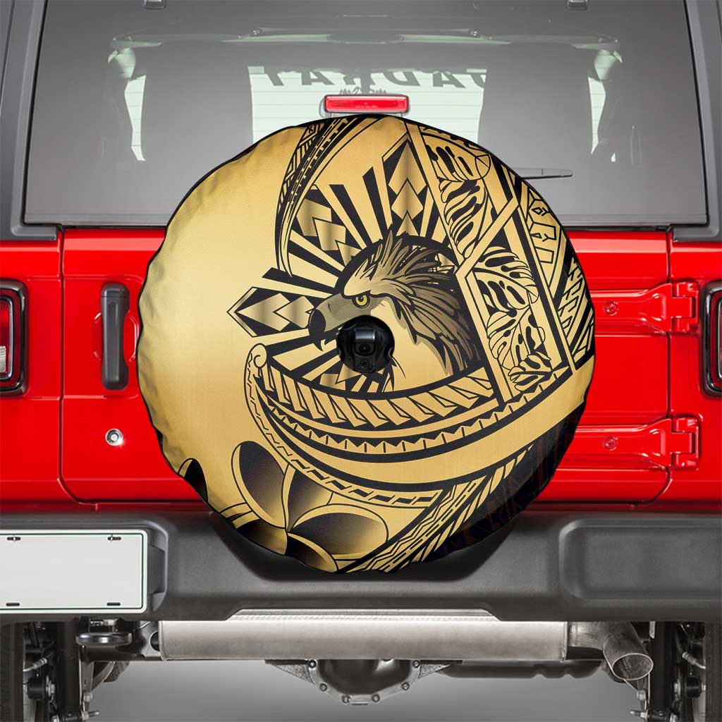 Philippines Eagle Sun Spare Tire Cover Filipino Agila Polynesian Tattoo Gold Color LT14 - Polynesian Pride