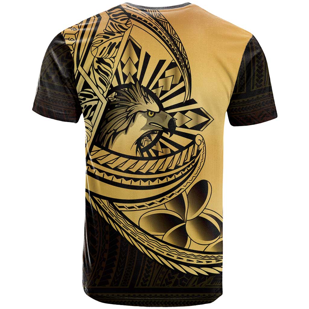 Philippines Eagle Sun T Shirt Filipino Agila Polynesian Tattoo Gold Color LT14 - Polynesian Pride