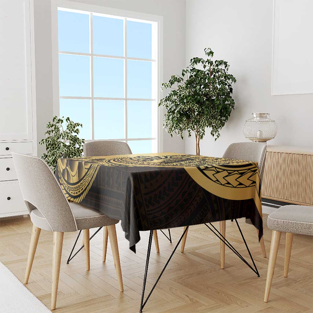 Philippines Eagle Sun Tablecloth Filipino Agila Polynesian Tattoo Gold Color LT14 - Polynesian Pride