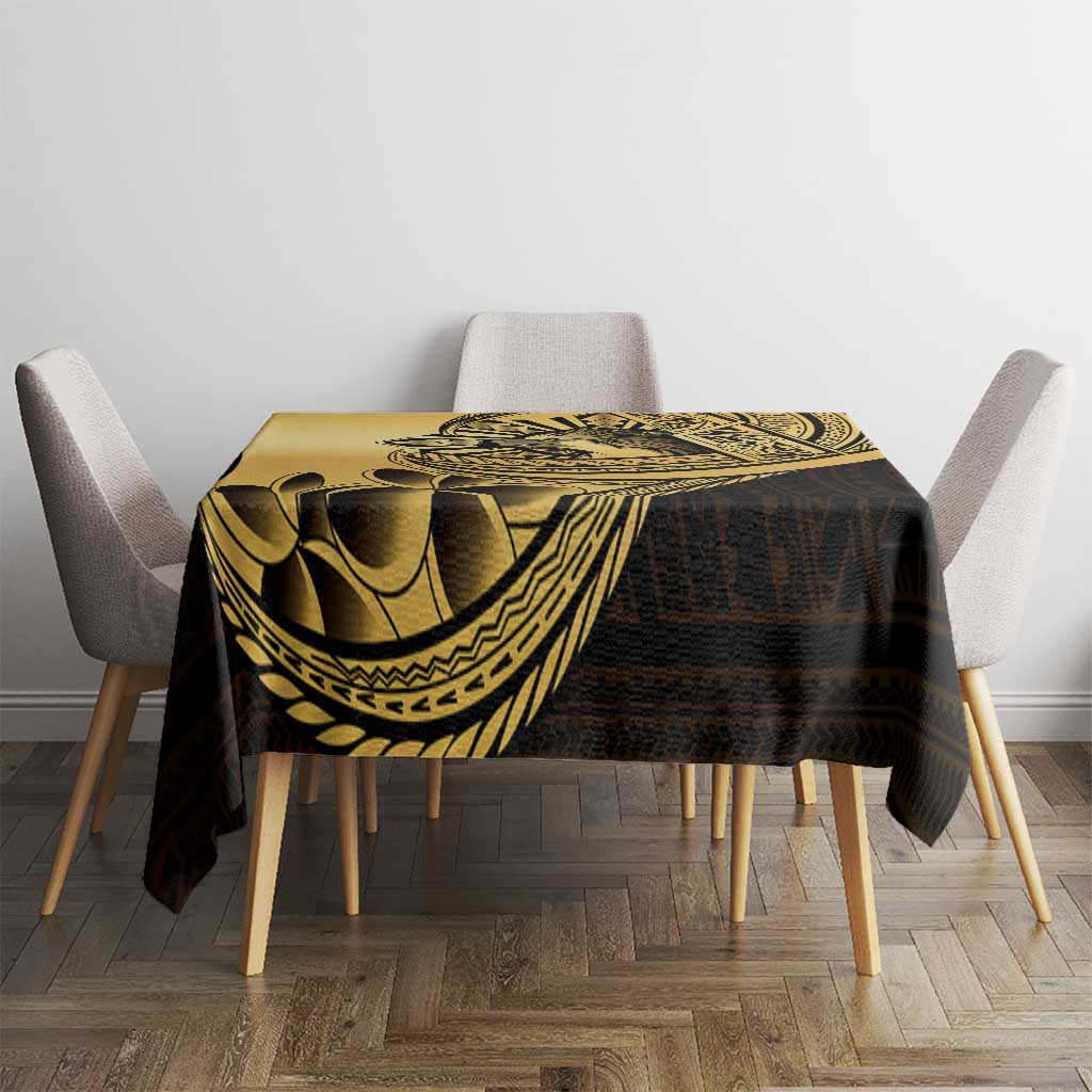 Philippines Eagle Sun Tablecloth Filipino Agila Polynesian Tattoo Gold Color LT14 - Polynesian Pride