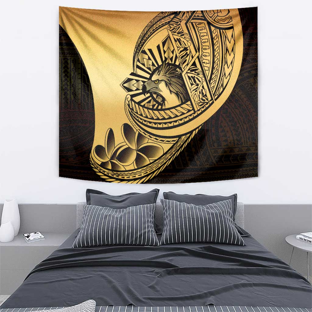 Philippines Eagle Sun Tapestry Filipino Agila Polynesian Tattoo Gold Color LT14 - Polynesian Pride
