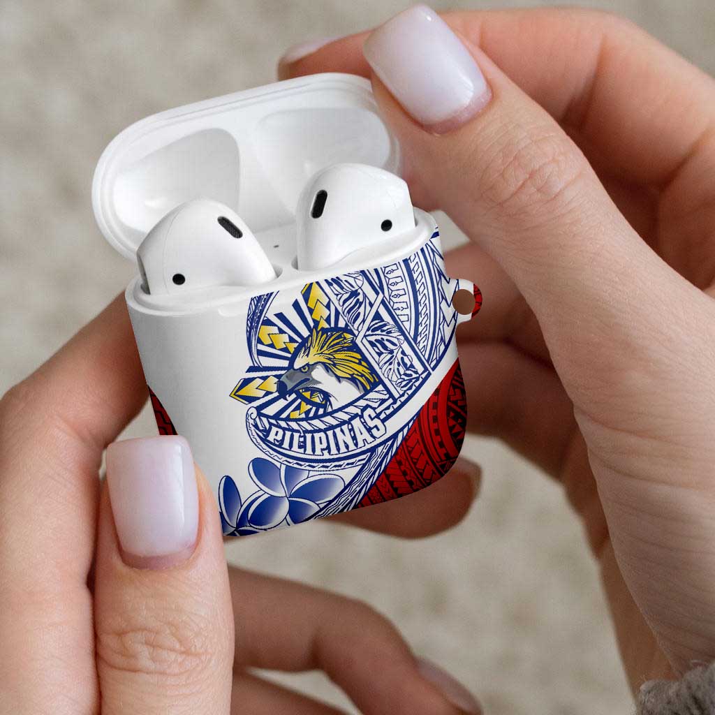 Philippines Eagle Sun AirPods Case Filipino Agila Polynesian Tattoo Flag Color