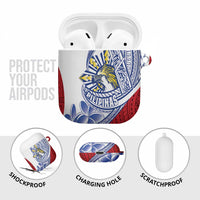 Philippines Eagle Sun AirPods Case Filipino Agila Polynesian Tattoo Flag Color