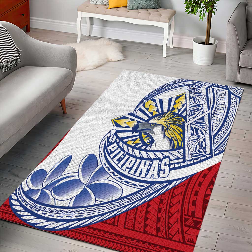Philippines Eagle Sun Area Rug Filipino Agila Polynesian Tattoo Flag Color LT14 - Polynesian Pride