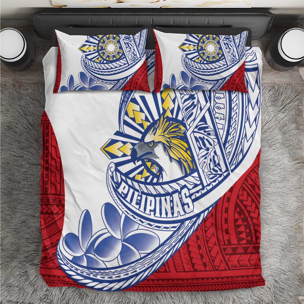 Philippines Eagle Sun Bedding Set Filipino Agila Polynesian Tattoo Flag Color LT14 Red - Polynesian Pride