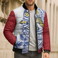 Philippines Eagle Sun Bomber Puffer Jacket Filipino Agila Polynesian Tattoo Flag Color LT14 - Polynesian Pride