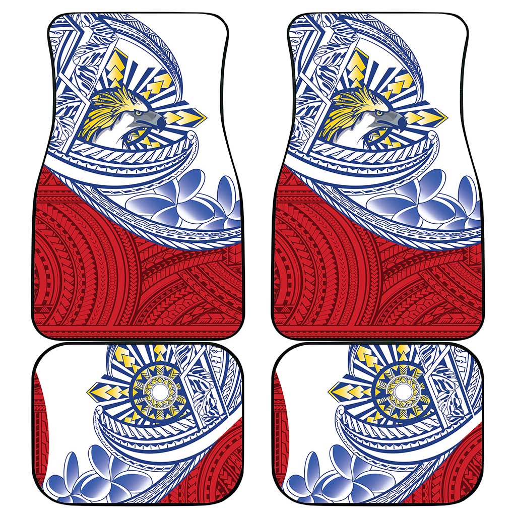 Philippines Eagle Sun Car Mats Filipino Agila Polynesian Tattoo Flag Color LT14 - Polynesian Pride