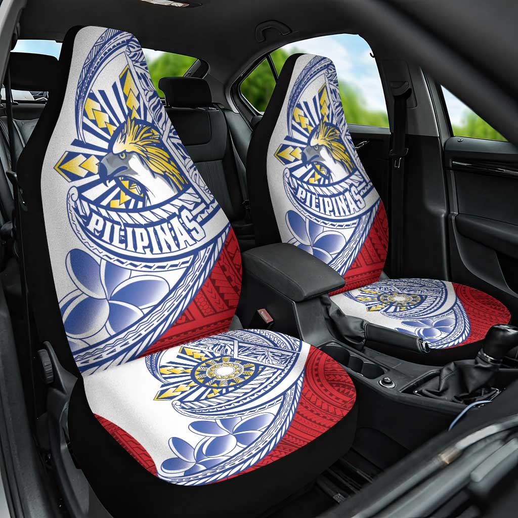 Philippines Eagle Sun Car Seat Cover Filipino Agila Polynesian Tattoo Flag Color LT14 One Size Red - Polynesian Pride