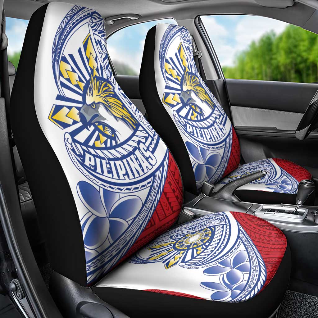 Philippines Eagle Sun Car Seat Cover Filipino Agila Polynesian Tattoo Flag Color LT14 - Polynesian Pride