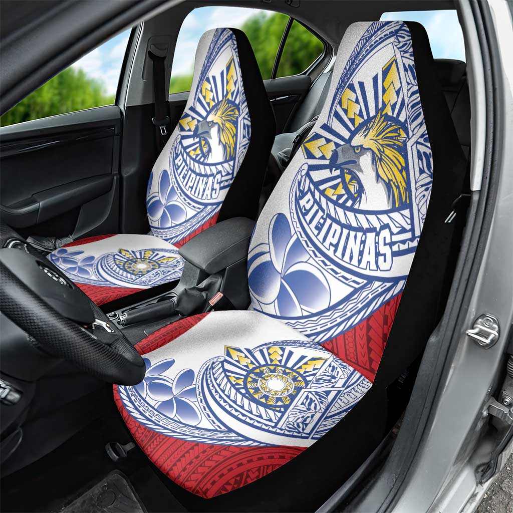 Philippines Eagle Sun Car Seat Cover Filipino Agila Polynesian Tattoo Flag Color LT14 - Polynesian Pride