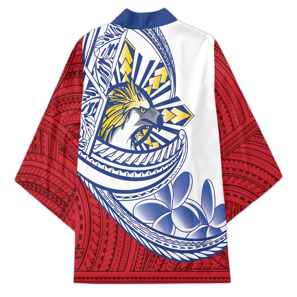 Philippines Eagle Sun Kimono Filipino Agila Polynesian Tattoo Flag Color LT14 - Polynesian Pride