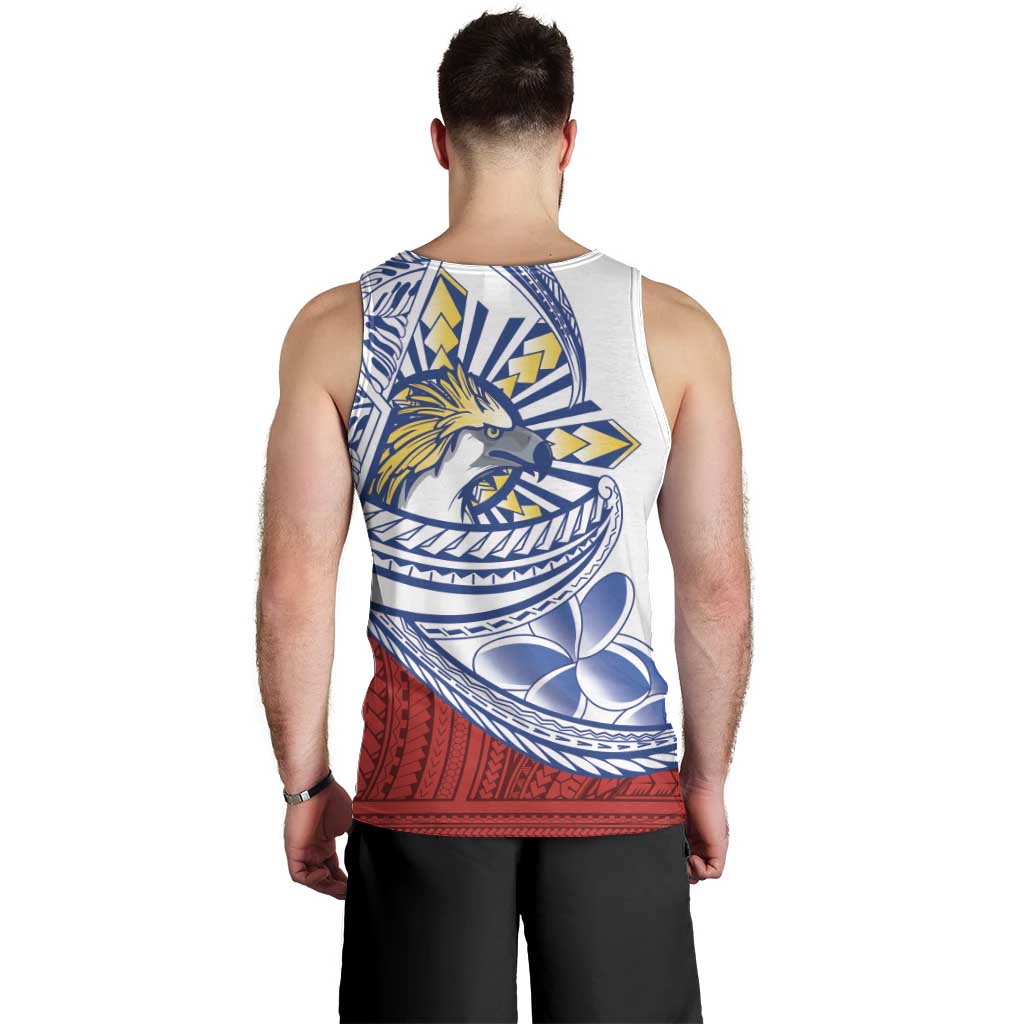 Philippines Eagle Sun Men Tank Top Filipino Agila Polynesian Tattoo Flag Color LT14 - Polynesian Pride