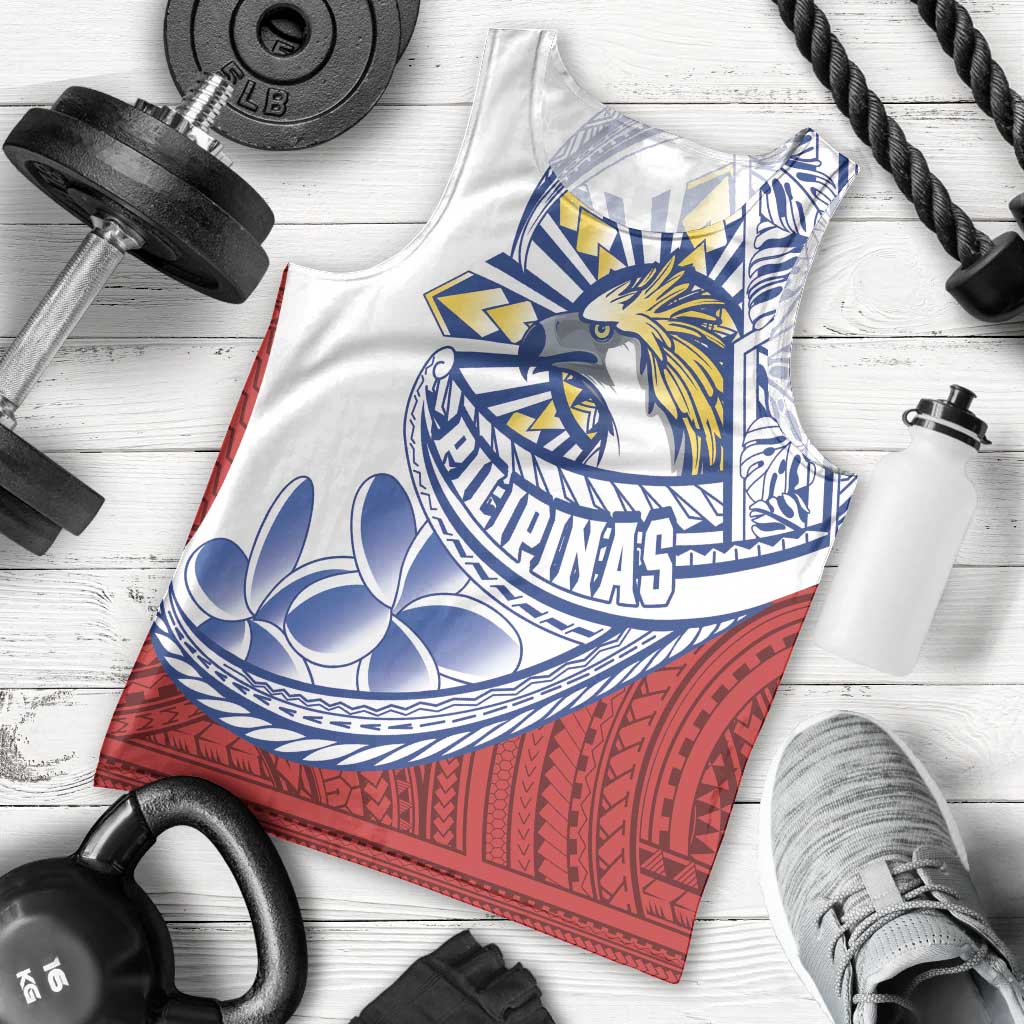 Philippines Eagle Sun Men Tank Top Filipino Agila Polynesian Tattoo Flag Color LT14 - Polynesian Pride