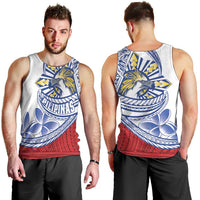 Philippines Eagle Sun Men Tank Top Filipino Agila Polynesian Tattoo Flag Color LT14 - Polynesian Pride
