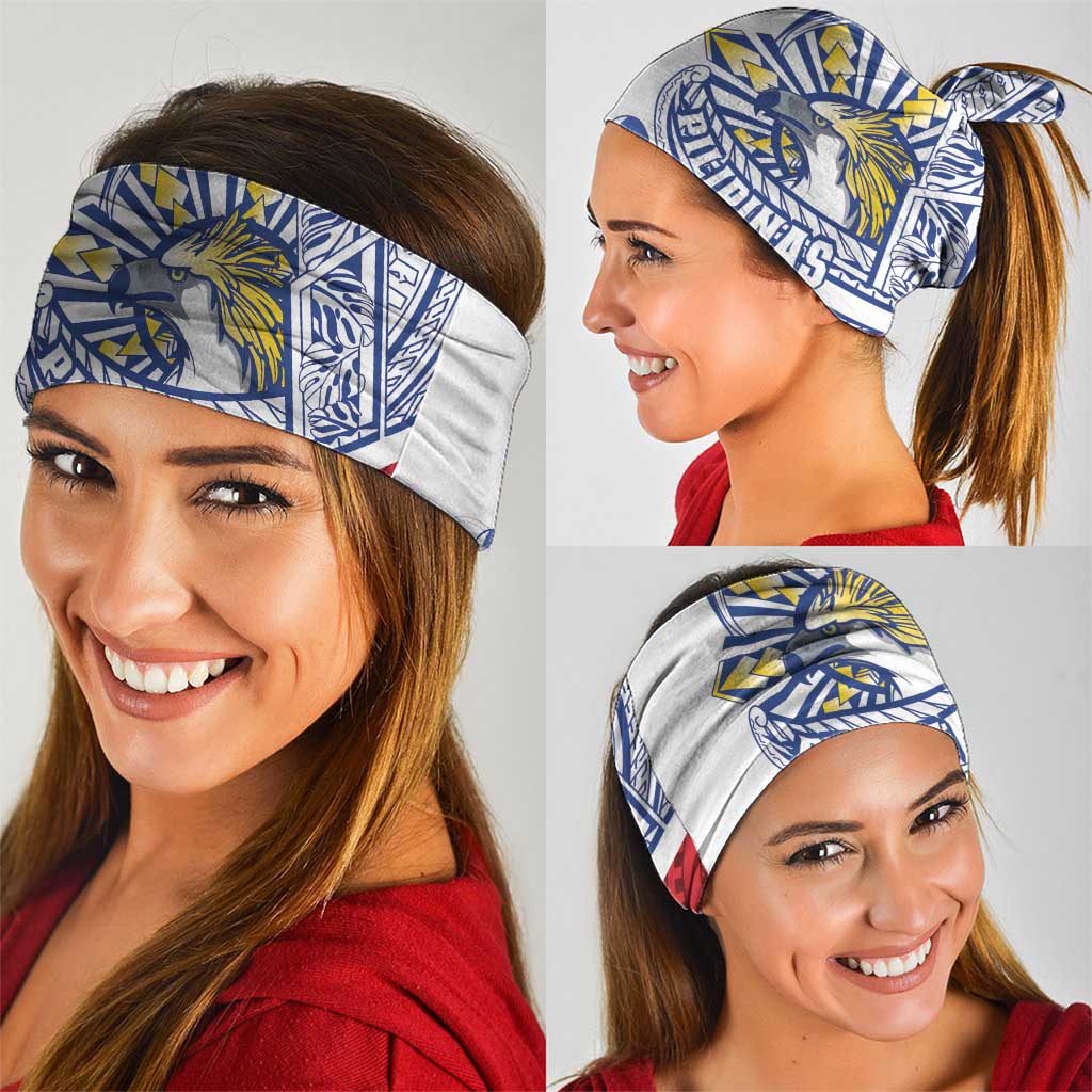 Philippines Eagle Sun Neck Gaiter Filipino Agila Polynesian Tattoo Flag Color