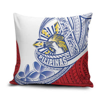 Philippines Eagle Sun Pillow Cover Filipino Agila Polynesian Tattoo Flag Color