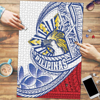 Philippines Eagle Sun Puzzle Filipino Agila Polynesian Tattoo Flag Color LT14 Red - Polynesian Pride