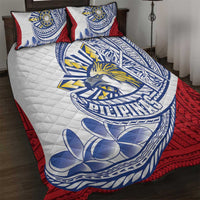 Philippines Eagle Sun Quilt Bed Set Filipino Agila Polynesian Tattoo Flag Color LT14 Red - Polynesian Pride