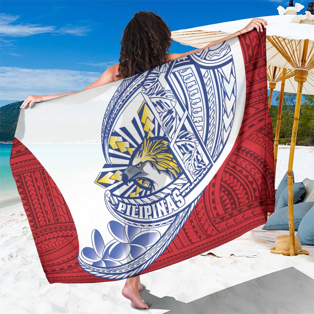 Philippines Eagle Sun Sarong Filipino Agila Polynesian Tattoo Flag Color LT14 One Size 44 x 66 inches Red - Polynesian Pride