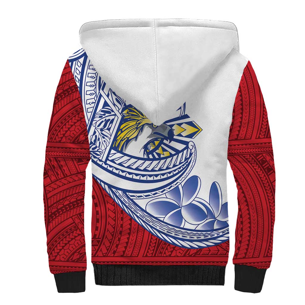 Philippines Eagle Sun Sherpa Hoodie Filipino Agila Polynesian Tattoo Flag Color LT14 - Polynesian Pride