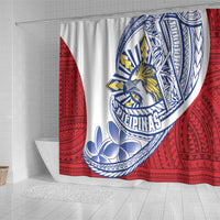 Philippines Eagle Sun Shower Curtain Filipino Agila Polynesian Tattoo Flag Color LT14 - Polynesian Pride