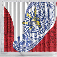 Philippines Eagle Sun Shower Curtain Filipino Agila Polynesian Tattoo Flag Color LT14 - Polynesian Pride