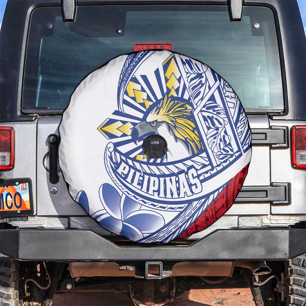 Philippines Eagle Sun Spare Tire Cover Filipino Agila Polynesian Tattoo Flag Color LT14 Red - Polynesian Pride