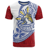 Philippines Eagle Sun T Shirt Filipino Agila Polynesian Tattoo Flag Color LT14 Red - Polynesian Pride