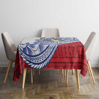 Philippines Eagle Sun Tablecloth Filipino Agila Polynesian Tattoo Flag Color LT14 - Polynesian Pride