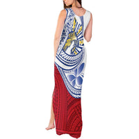 Philippines Eagle Sun Tank Maxi Dress Filipino Agila Polynesian Tattoo Flag Color LT14 - Polynesian Pride