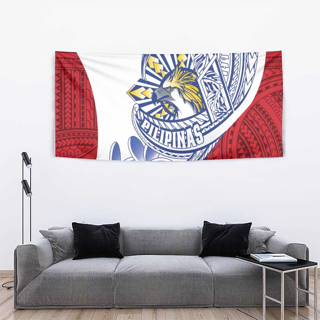 Philippines Eagle Sun Tapestry Filipino Agila Polynesian Tattoo Flag Color LT14 - Polynesian Pride