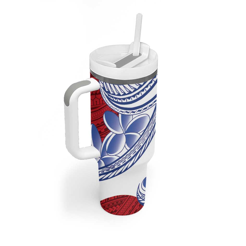 Philippines Eagle Sun Tumbler With Handle Filipino Agila Polynesian Tattoo Flag Color LT14 - Polynesian Pride