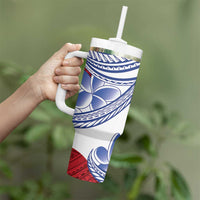 Philippines Eagle Sun Tumbler With Handle Filipino Agila Polynesian Tattoo Flag Color LT14 - Polynesian Pride